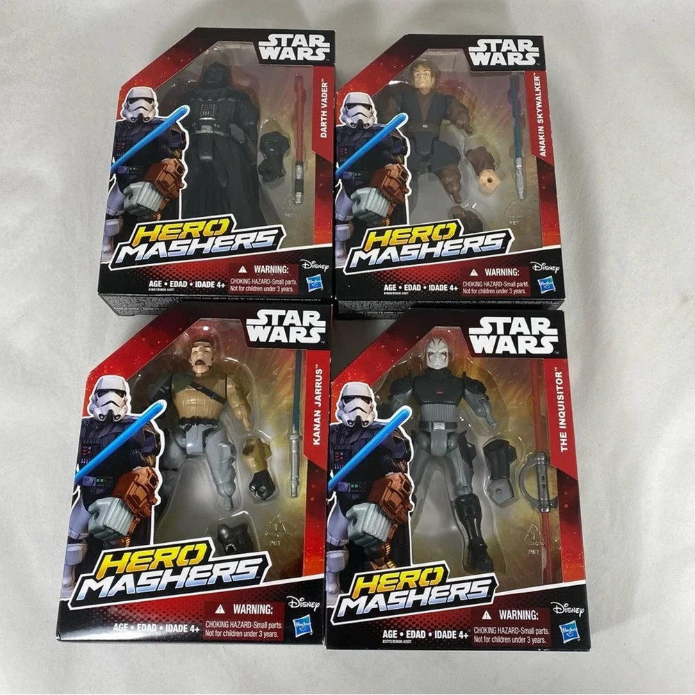 RARE - Star Wars Complete Set of Hero Mashers Action Figures Wave 3